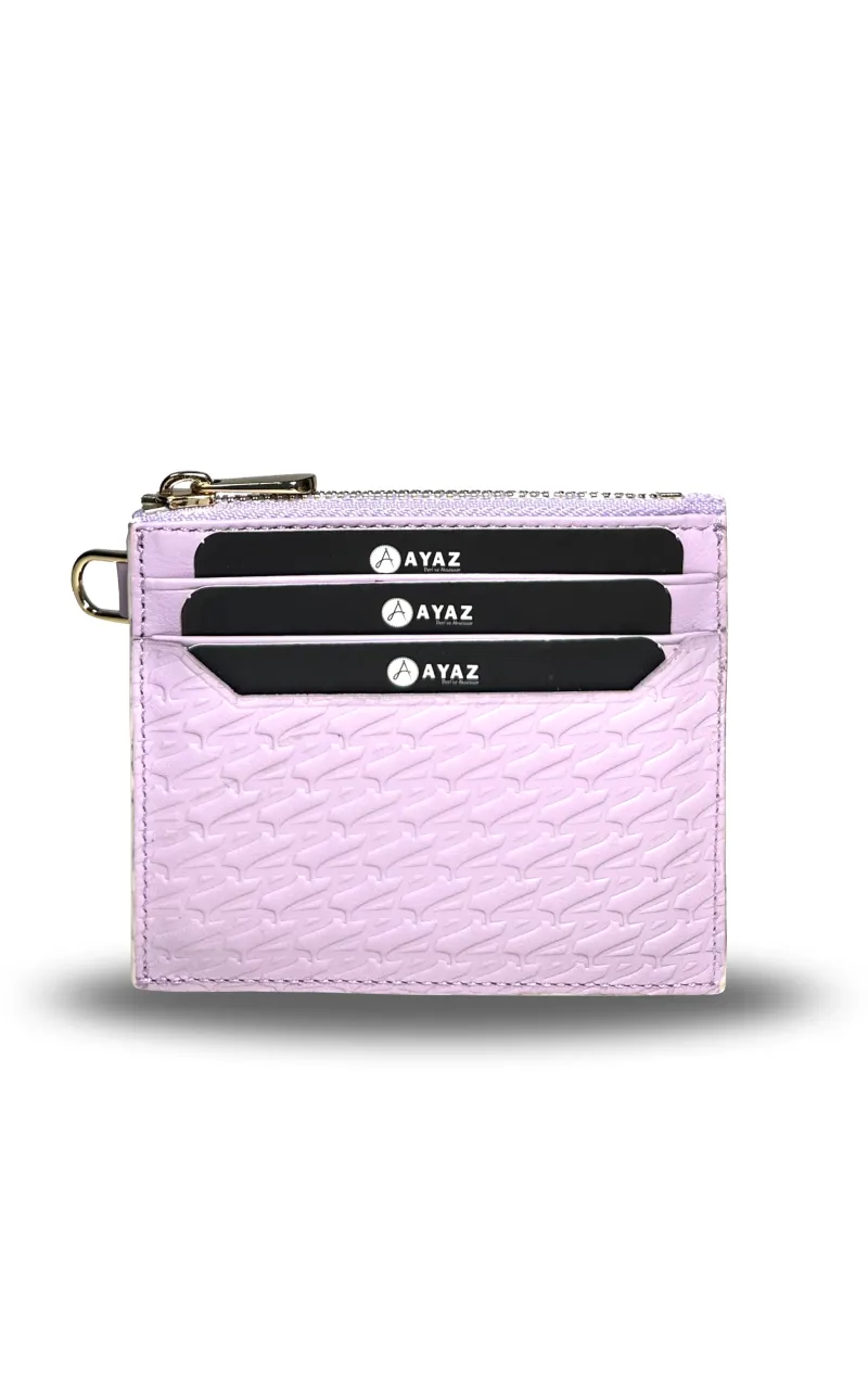 Charm Dikey Cüzdan Hakiki Deri - Pembe
